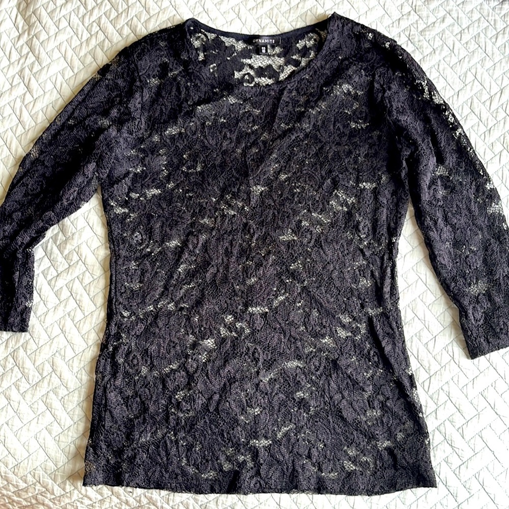 Black Lace Top